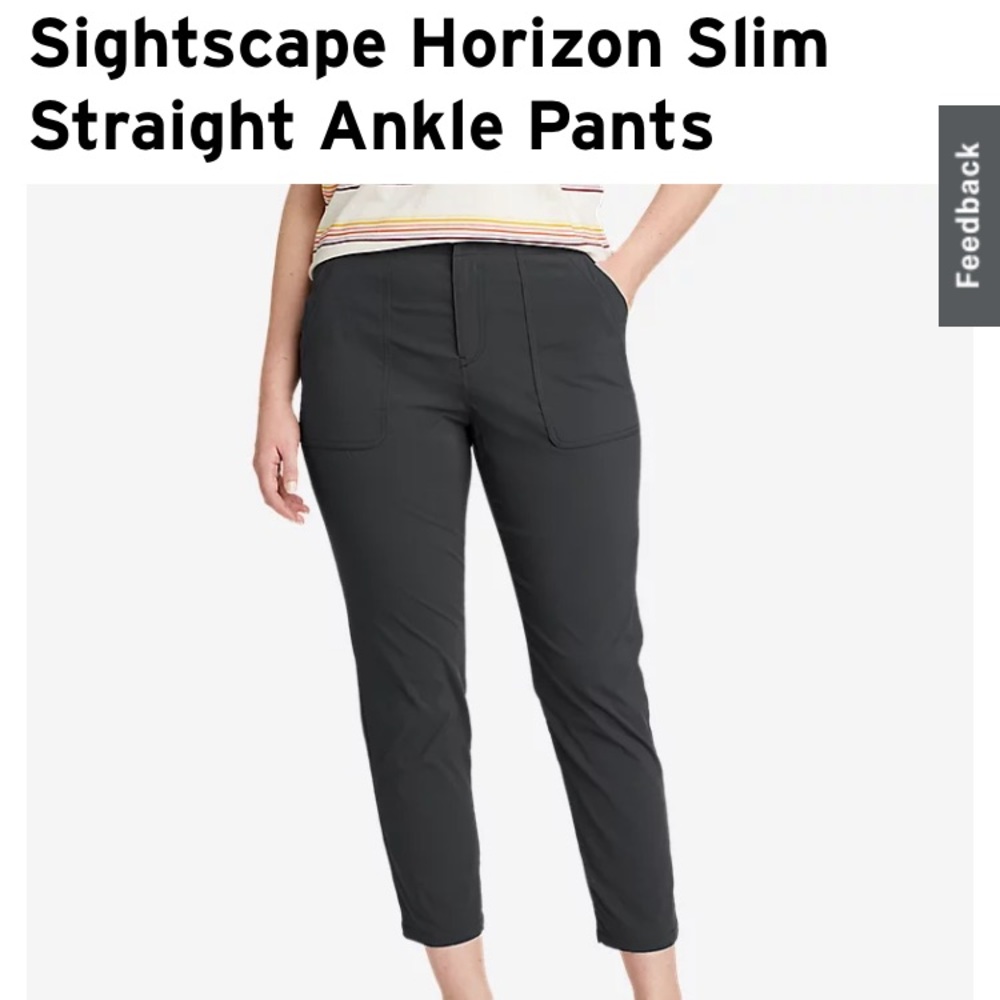 EDDIE BAUER Sightscape Slim Straight Ankle Hiking Pants